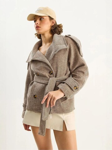 Bianco Lucci Mantel in Braun