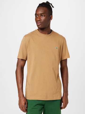 LACOSTE Regular Fit T-Shirt in Braun: predná strana