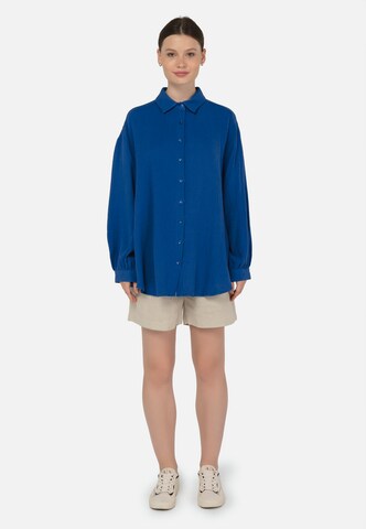 FRESHLIONS Regular fit Blouse 'Honari' in Blue