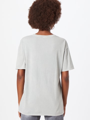 River Island Oversized shirt 'TOUJOURS' in Grey