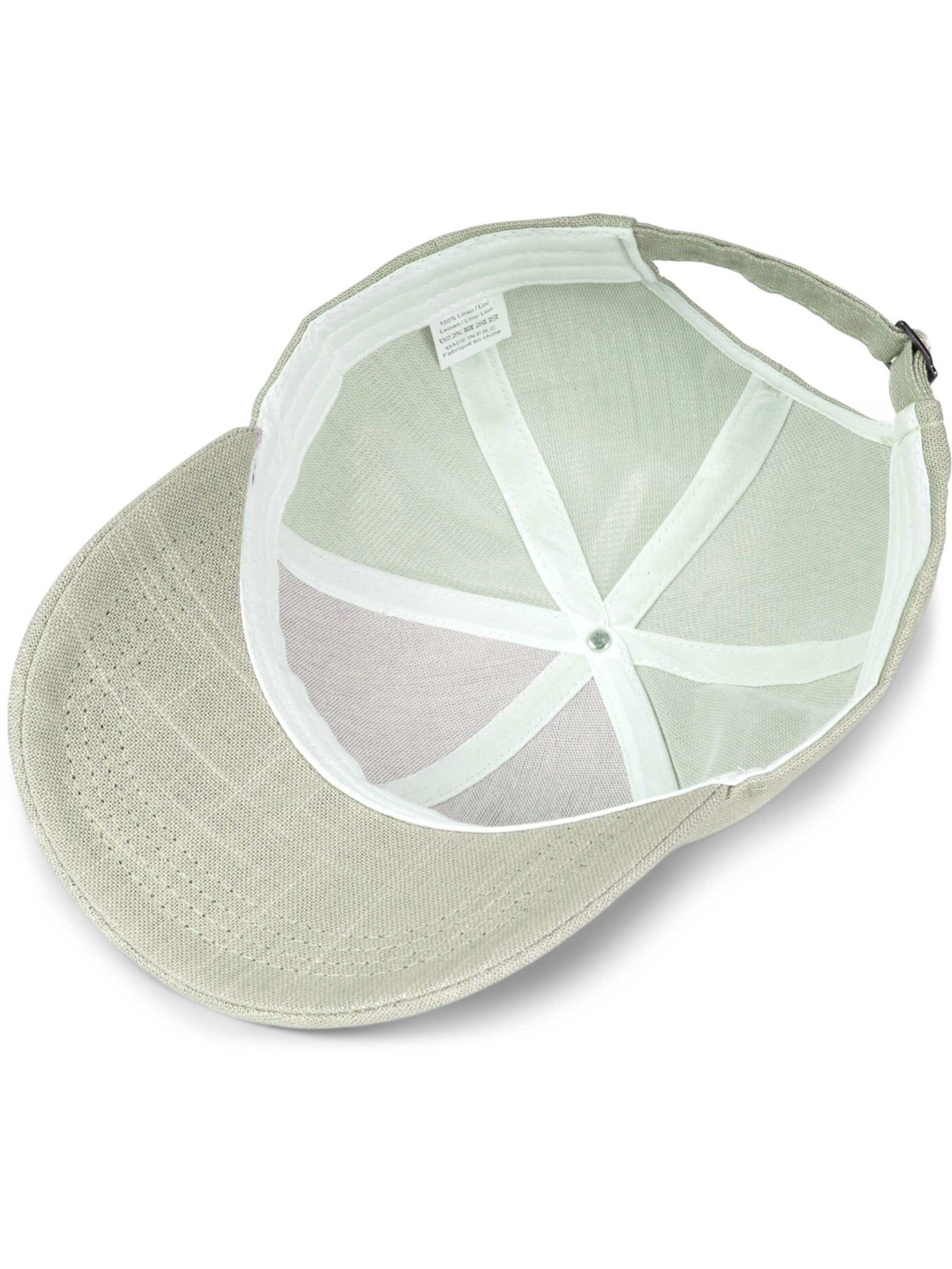 styleBREAKER Cap 'Leinen Baseball Cap' in Green
