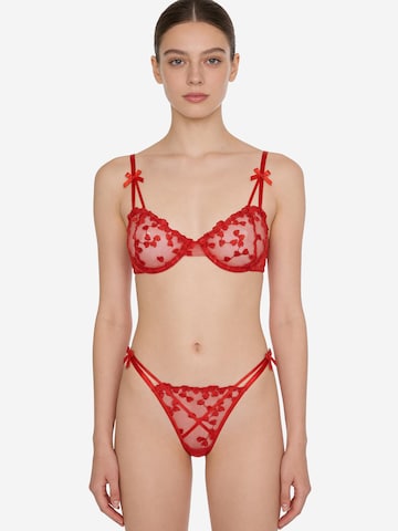 L.BEV Underwear sets 'Amore Rosso Set' in Red