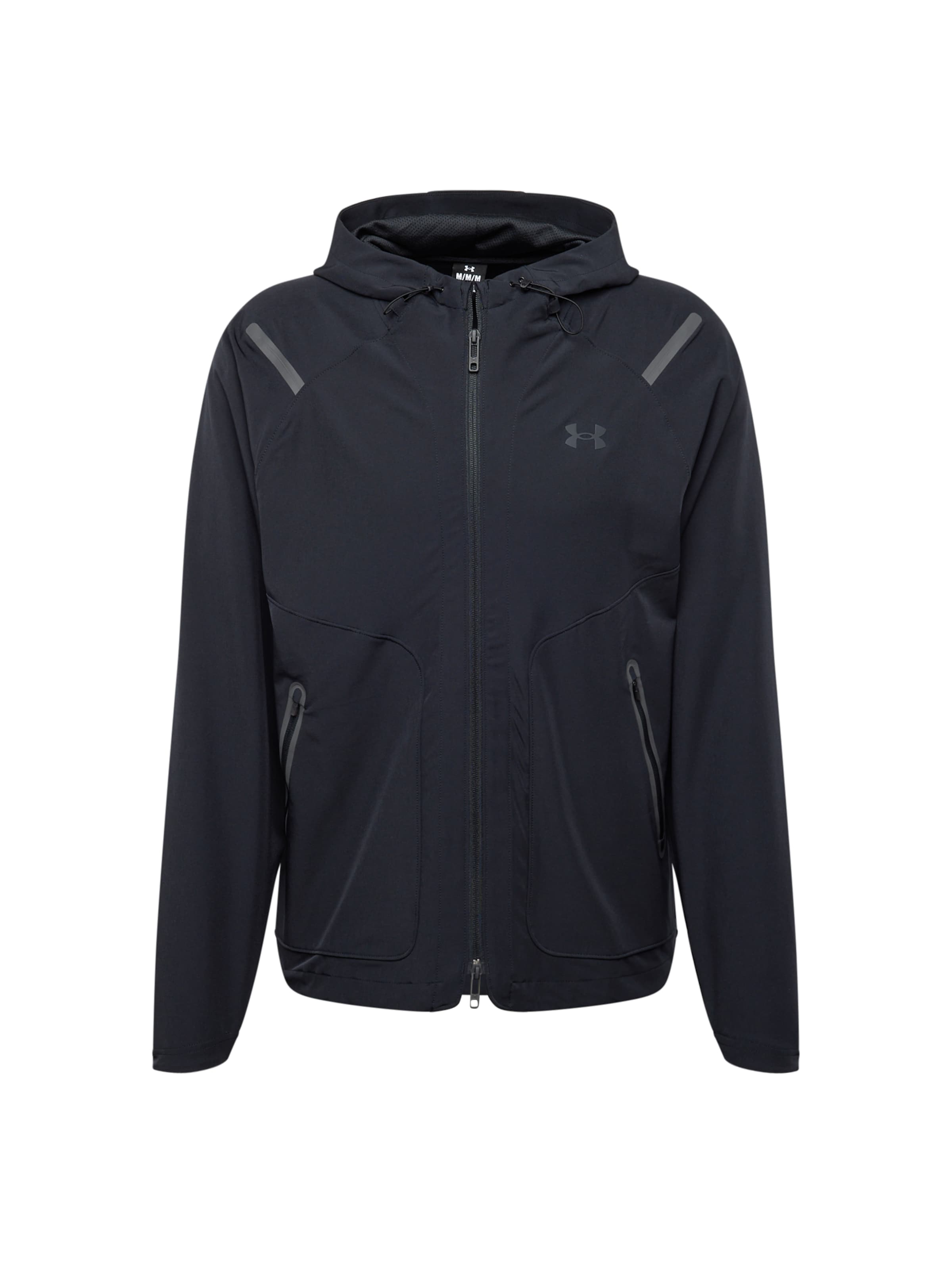 UNDER ARMOUR Λειτουργικό μπουφάν 'Unstoppable' σε μαύρο: μπροστά