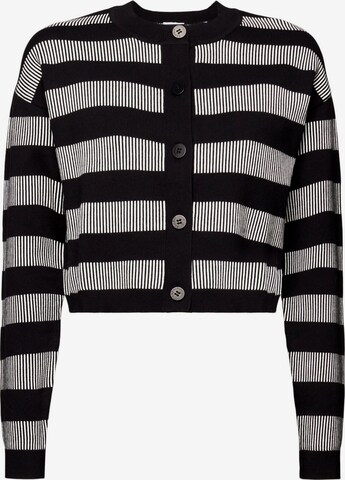 ESPRIT Knit Cardigan in Black: front