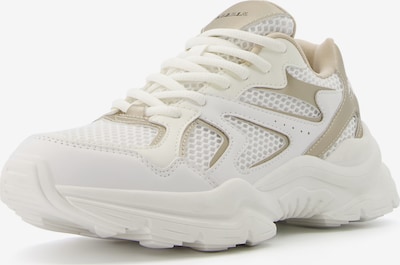 Bershka Sneaker low i beige / hvid, Produktvisning