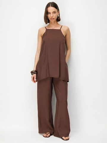 MixRay Jumpsuit 'Overalls' in Bruin: voorkant