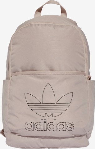 ADIDAS ORIGINALS Backpack 'Adicolor' in Brown: front