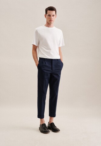 Regular Pantalon à pince ' Schwarze Rose ' SEIDENSTICKER en bleu