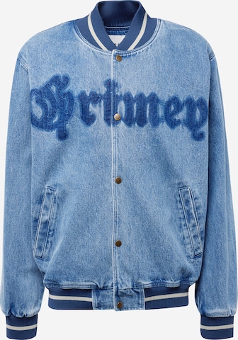 Veste mi-saison 'CAUSING PANIC' Grimey en bleu : devant