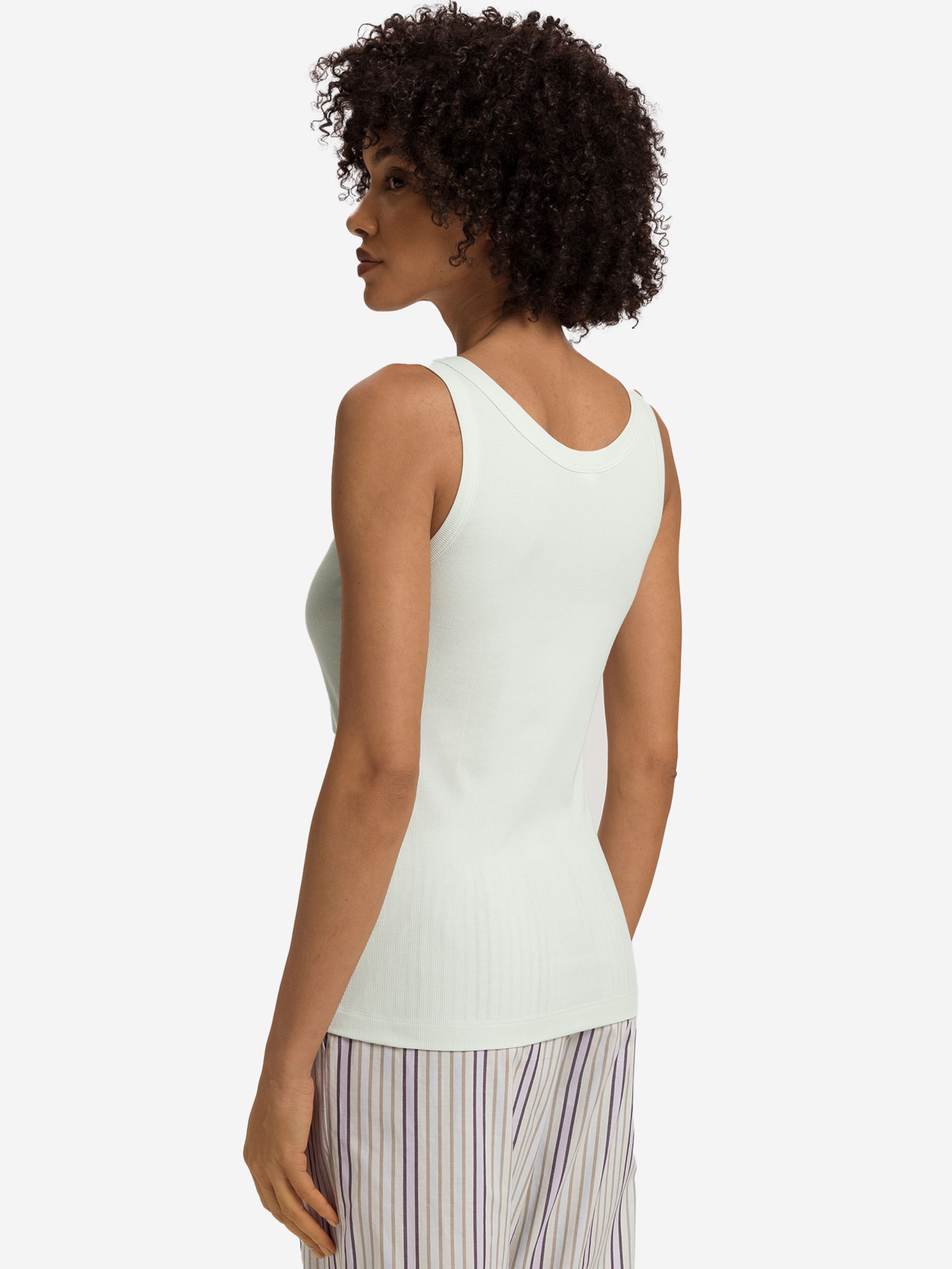 Hanro Top 'Sleep & Lounge' in Groen