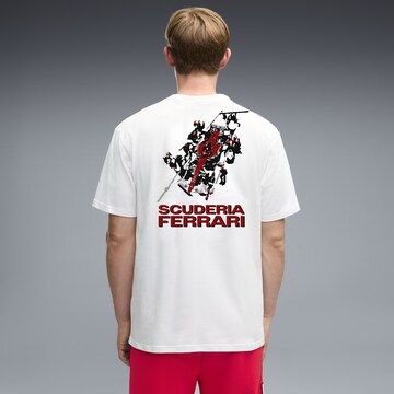 T-Shirt fonctionnel 'Ferrari Graphic ' PUMA en blanc