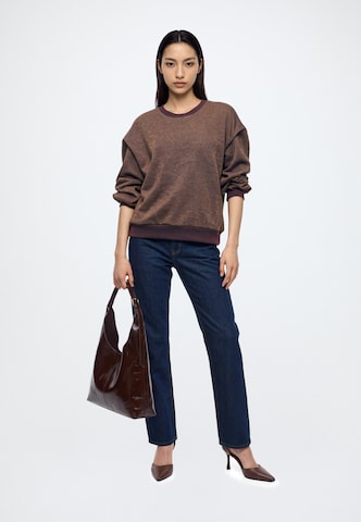 NÜMPH Sweatshirt 'SALINA' in Brown: front