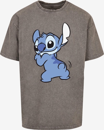 ABSOLUTE CULT Shirt 'Lilo And Stitch - Stitch Backside Breast ' in Grey: front