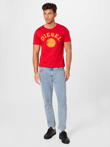 DIESEL - Camisa 'DIEGOR' em vermelho