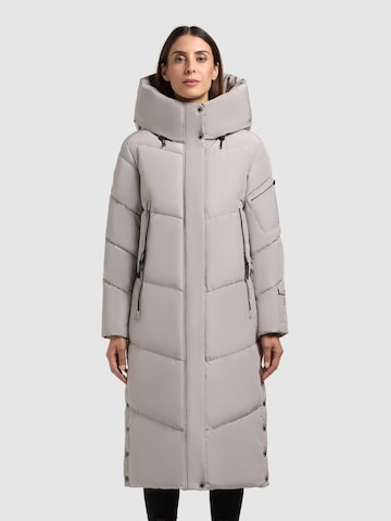 khujo Wintermantel 'Pulset' in Grijs: voorkant