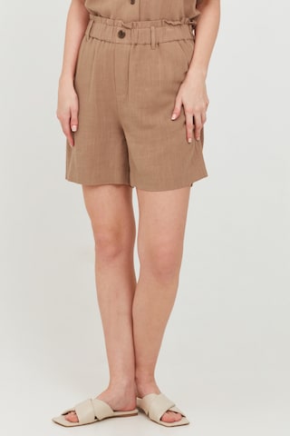 b.young Wide Leg Shorts in Braun: predná strana