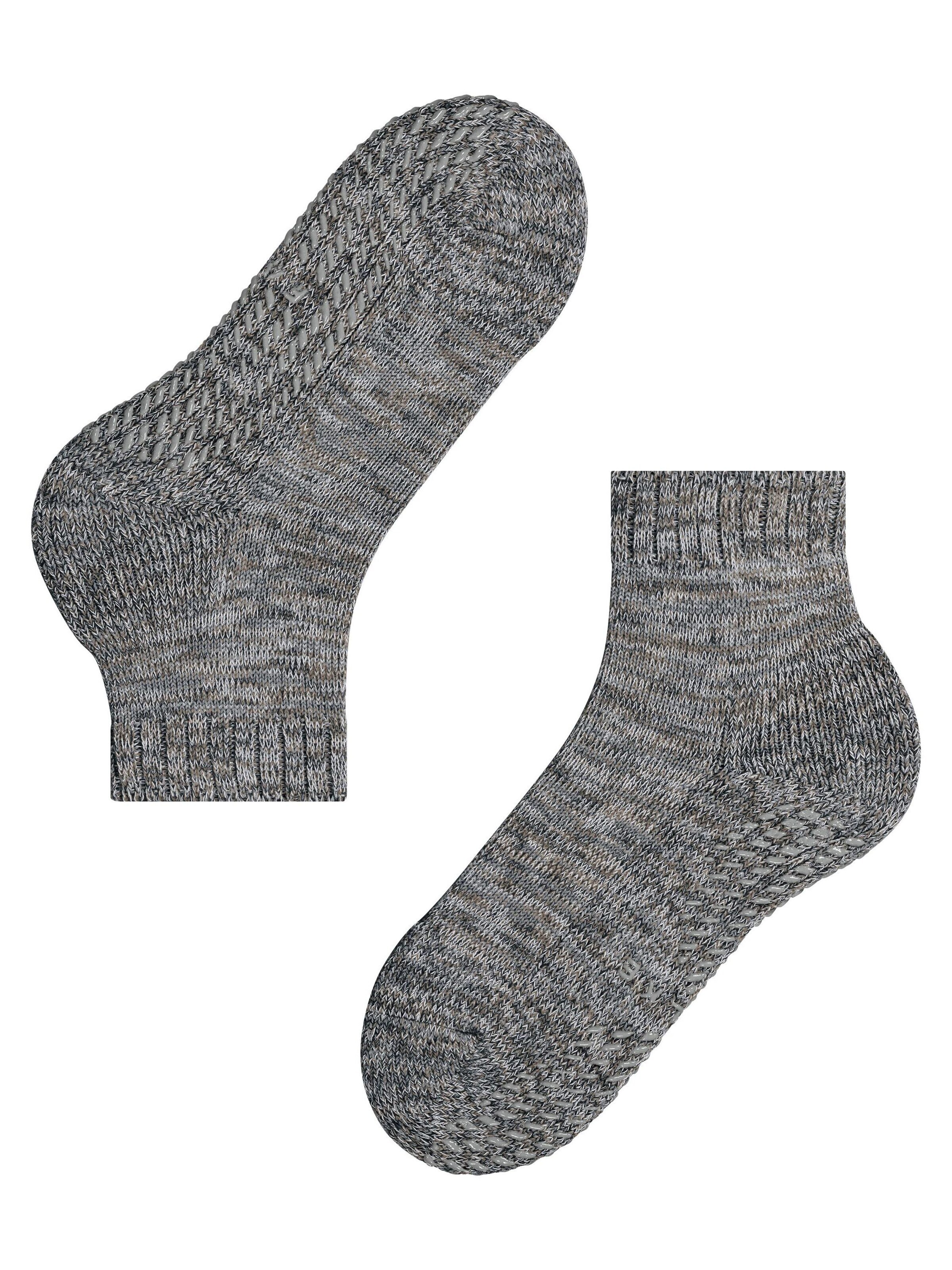 FALKE Socks 'Cotton Grip' in Silver