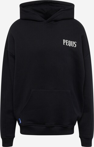 Pequs - Sudadera en negro: frente