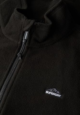 Superdry Fleece jacket in Black
