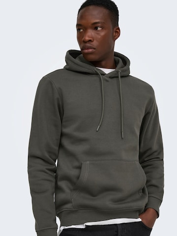 Sweat-shirt 'ONSConnor' Only & Sons en gris