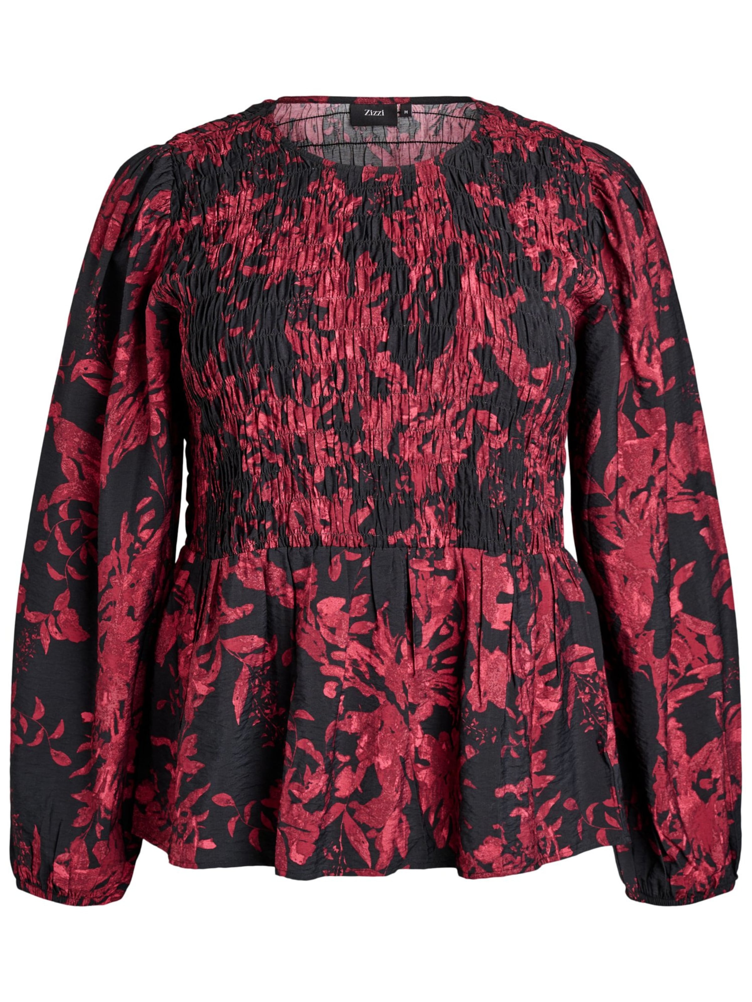 Zizzi Bluza 'MNabila' | črna barva: sprednja stran