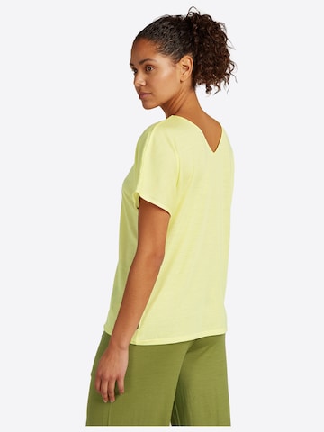 ICEBREAKER Shirt 'Merino Drayden Reversible Top' in Geel