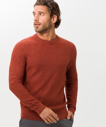 BRAX Regular fit Sweater 'Rick' in Red: front
