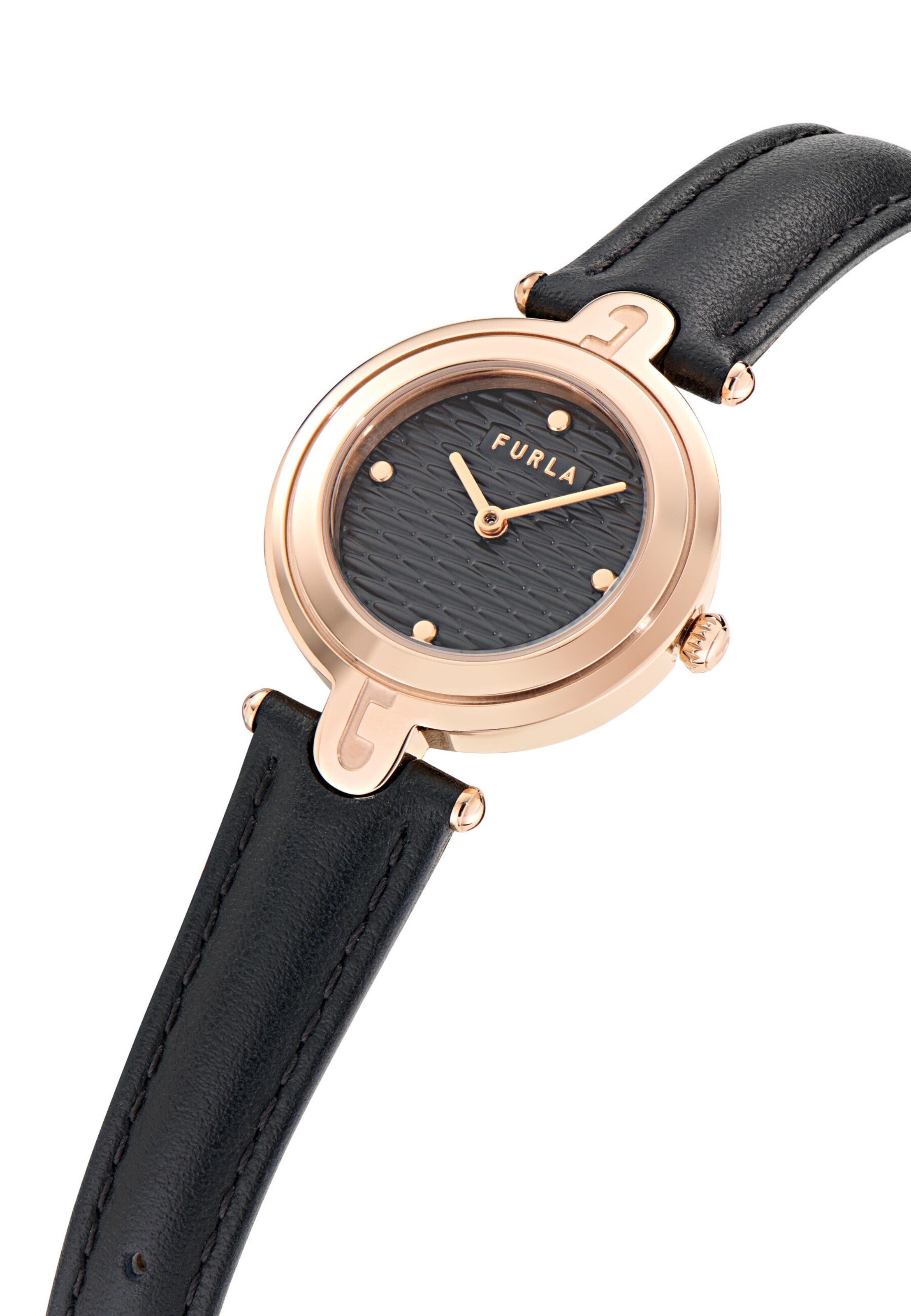 FURLA Analogt ur 'ARCH-BAR' i sort