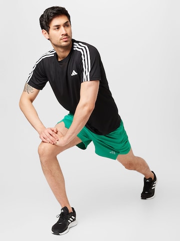 ADIDAS PERFORMANCE - regular Pantalón deportivo 'Workout Pu Print' en verde