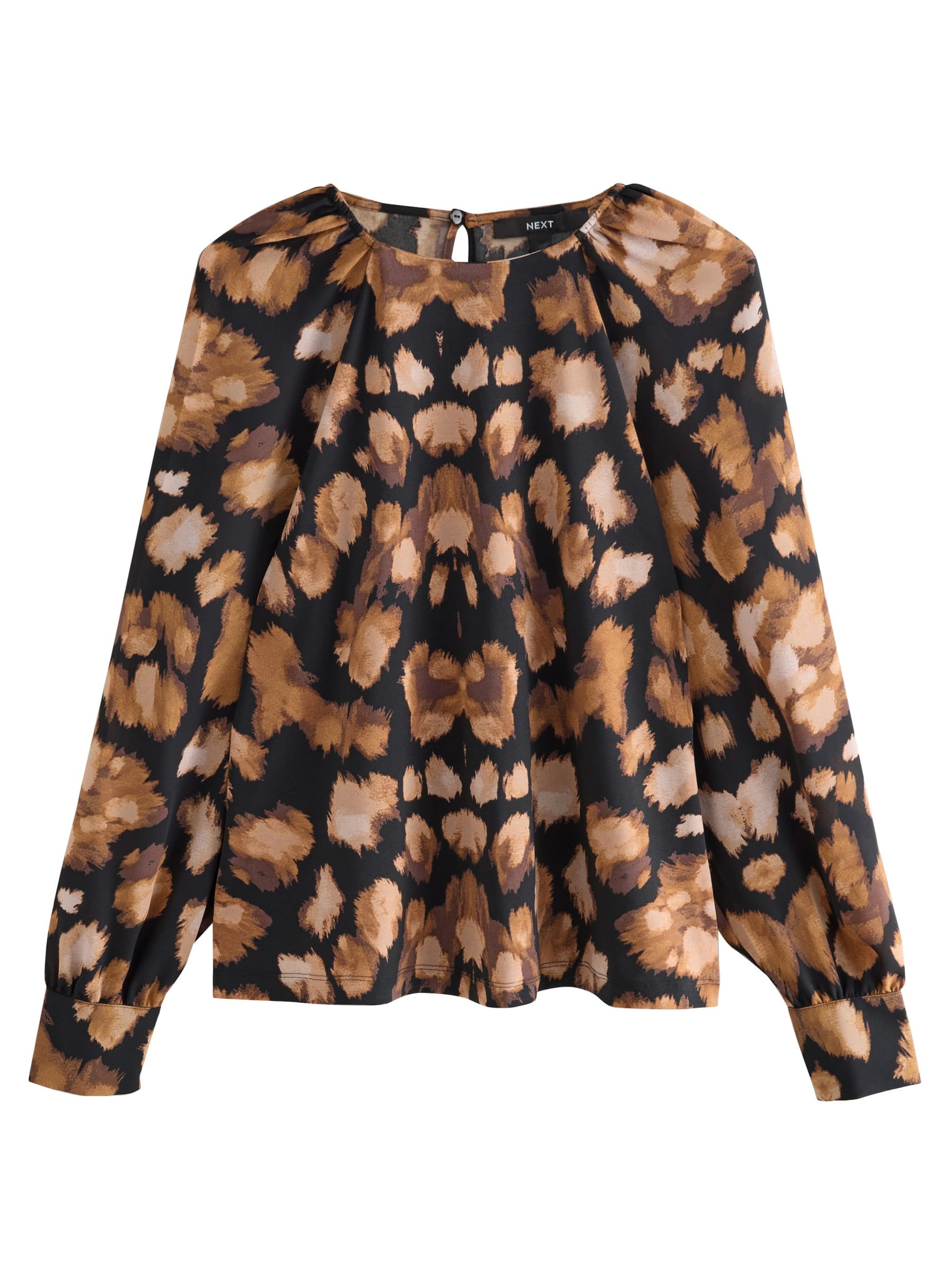 Next Блуза в кафяво: отпред