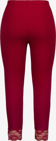 Ulla Popken Skinny Leggings in Rood