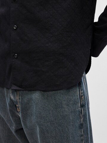 Calvin Klein Классический крой Рубашка в Черный