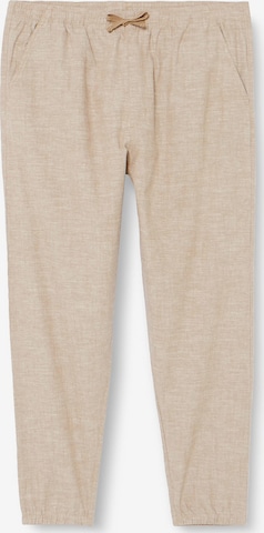 JACK WOLFSKIN Tapered Pants in Beige: front