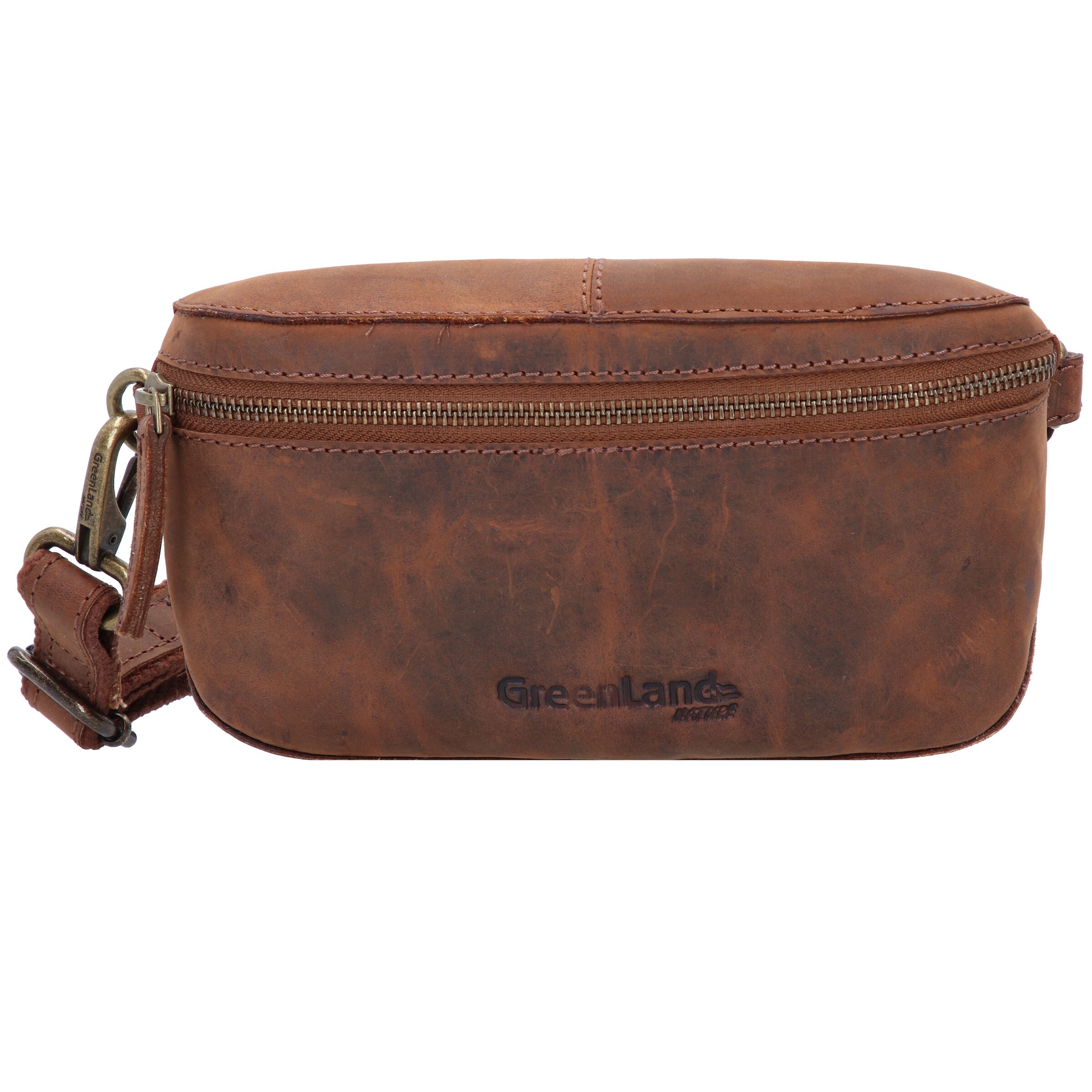 Greenland Nature Fanny Pack 'Montenegro' in Brown: front