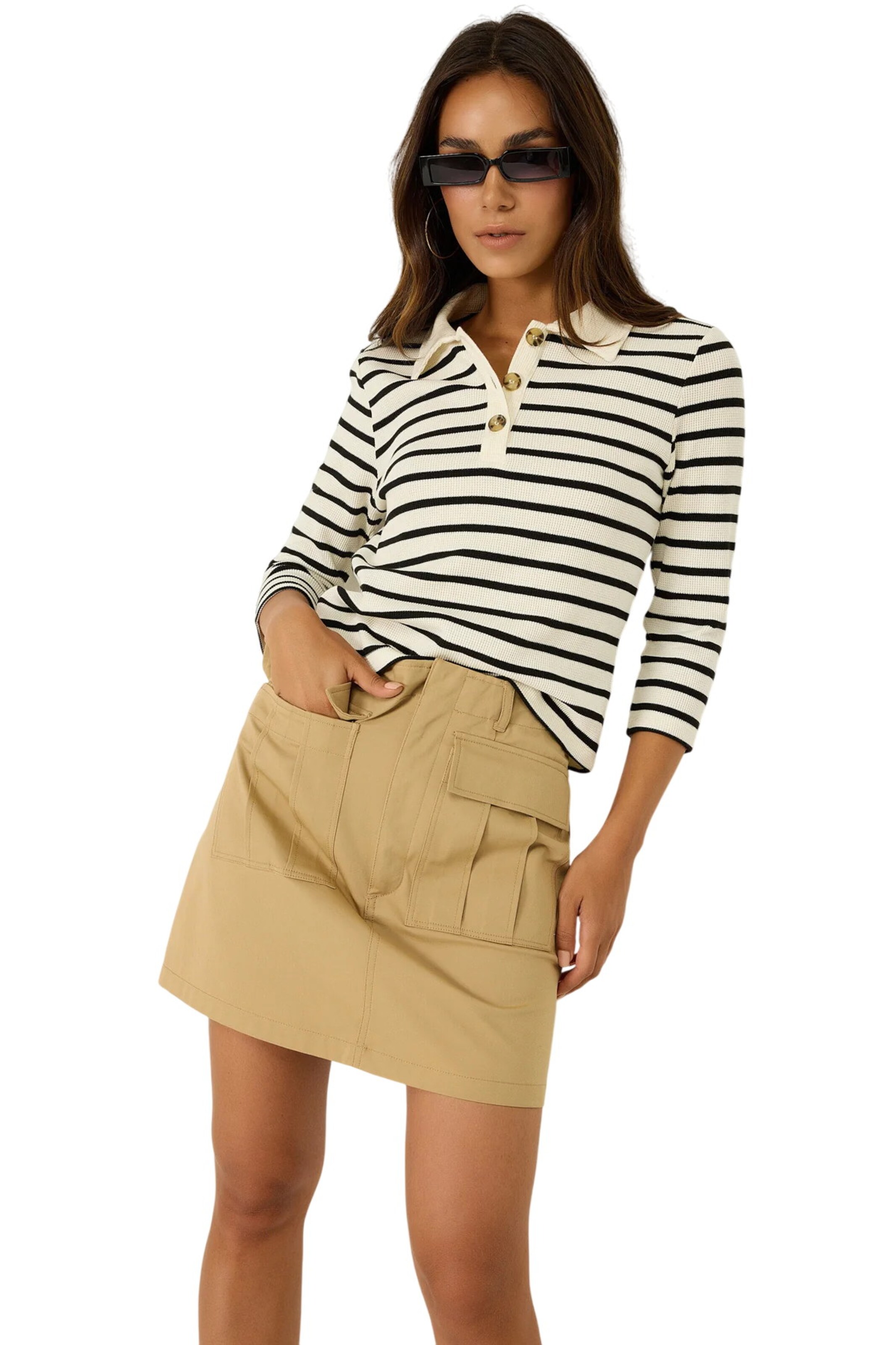 No Matter What Shirt in Beige