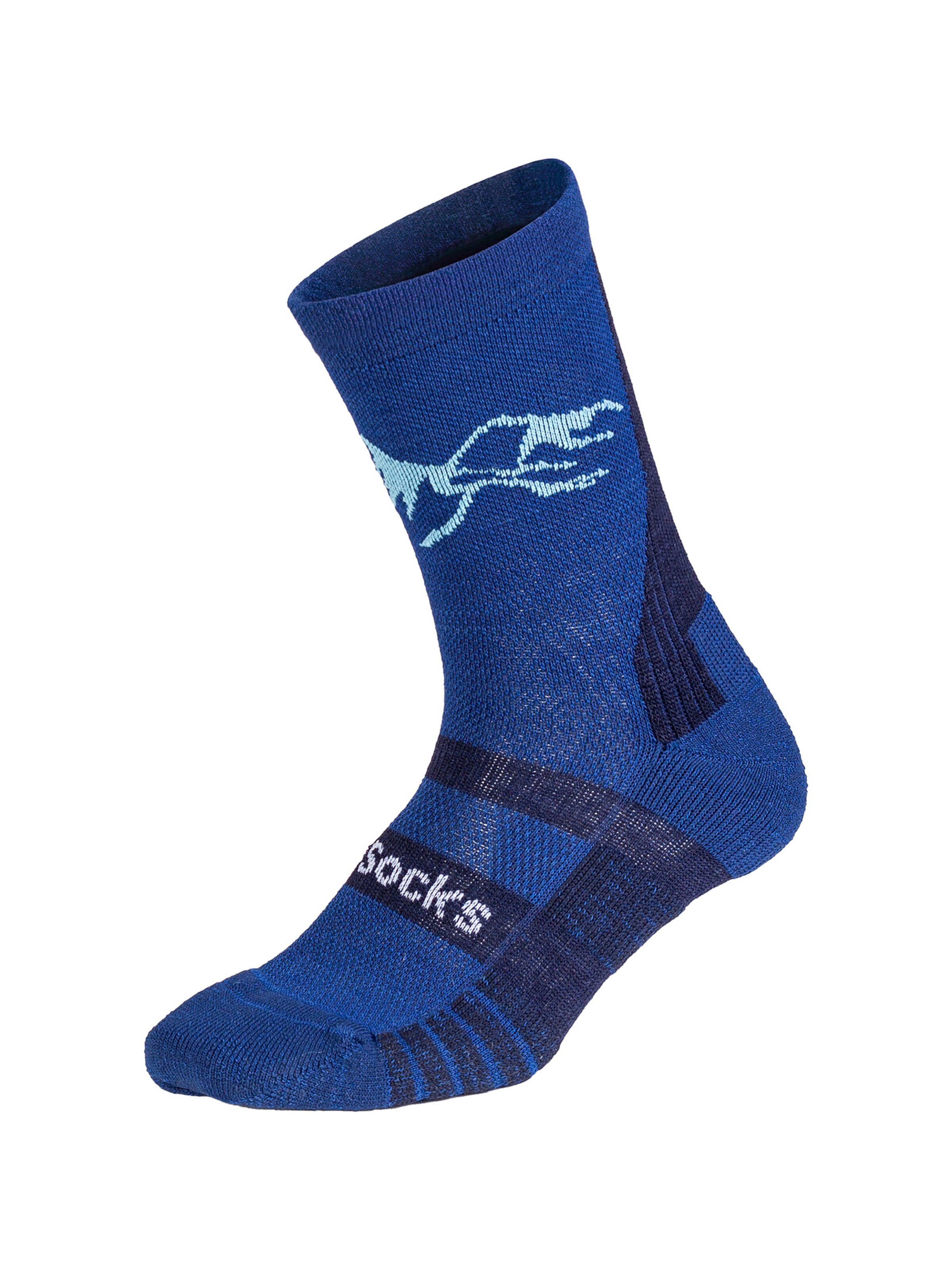 Chaussettes de sport DillySocks en bleu : devant