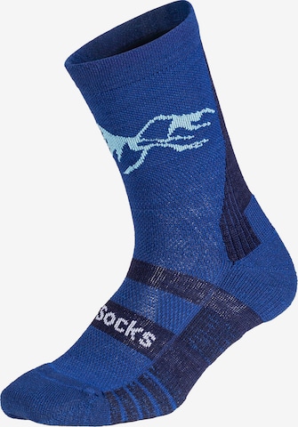 Chaussettes de sport DillySocks en bleu : devant