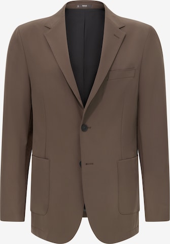 Boggi Milano Regular fit Business-colbert in Bruin: voorkant