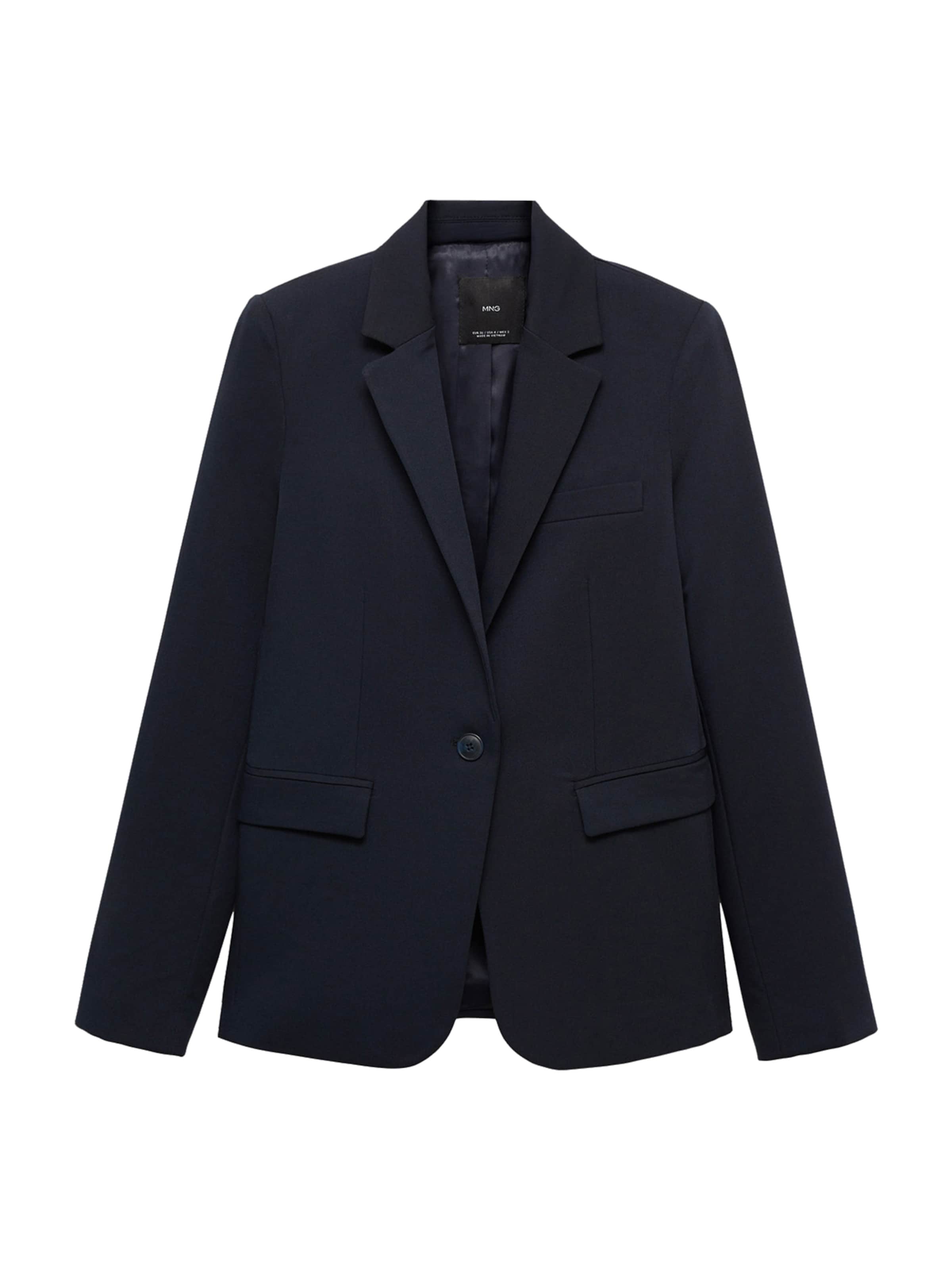 MANGO Blazer 'BOREAL' in Blue: front
