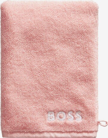 BOSS Washandjes in Roze: voorkant