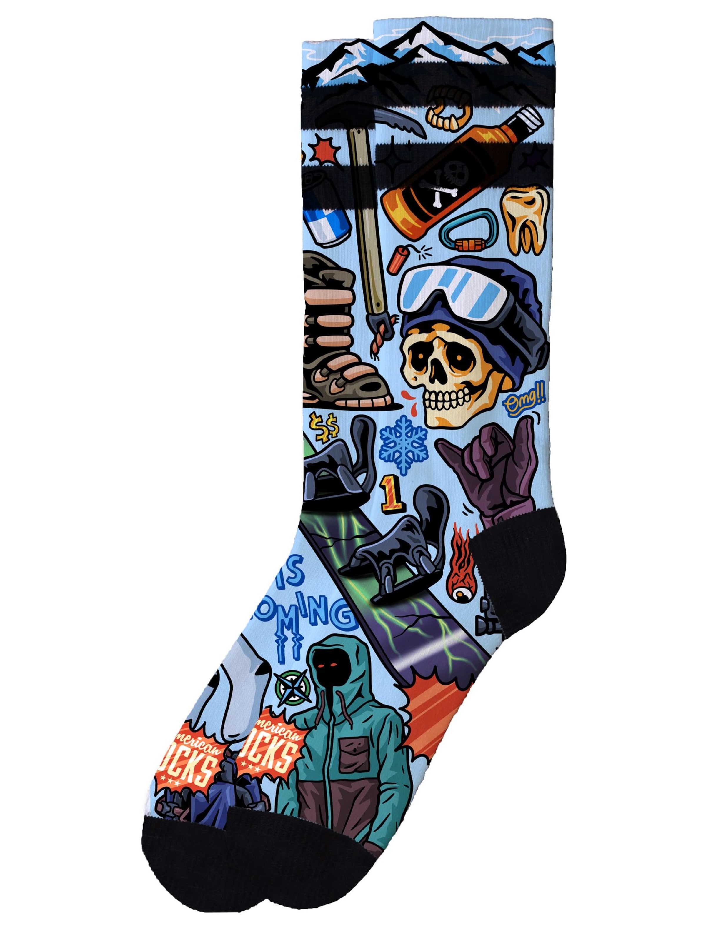 American Socks Socken 'Snow Ripper - Mid High'‌‌‌‌ in mischfarben, Produktansicht