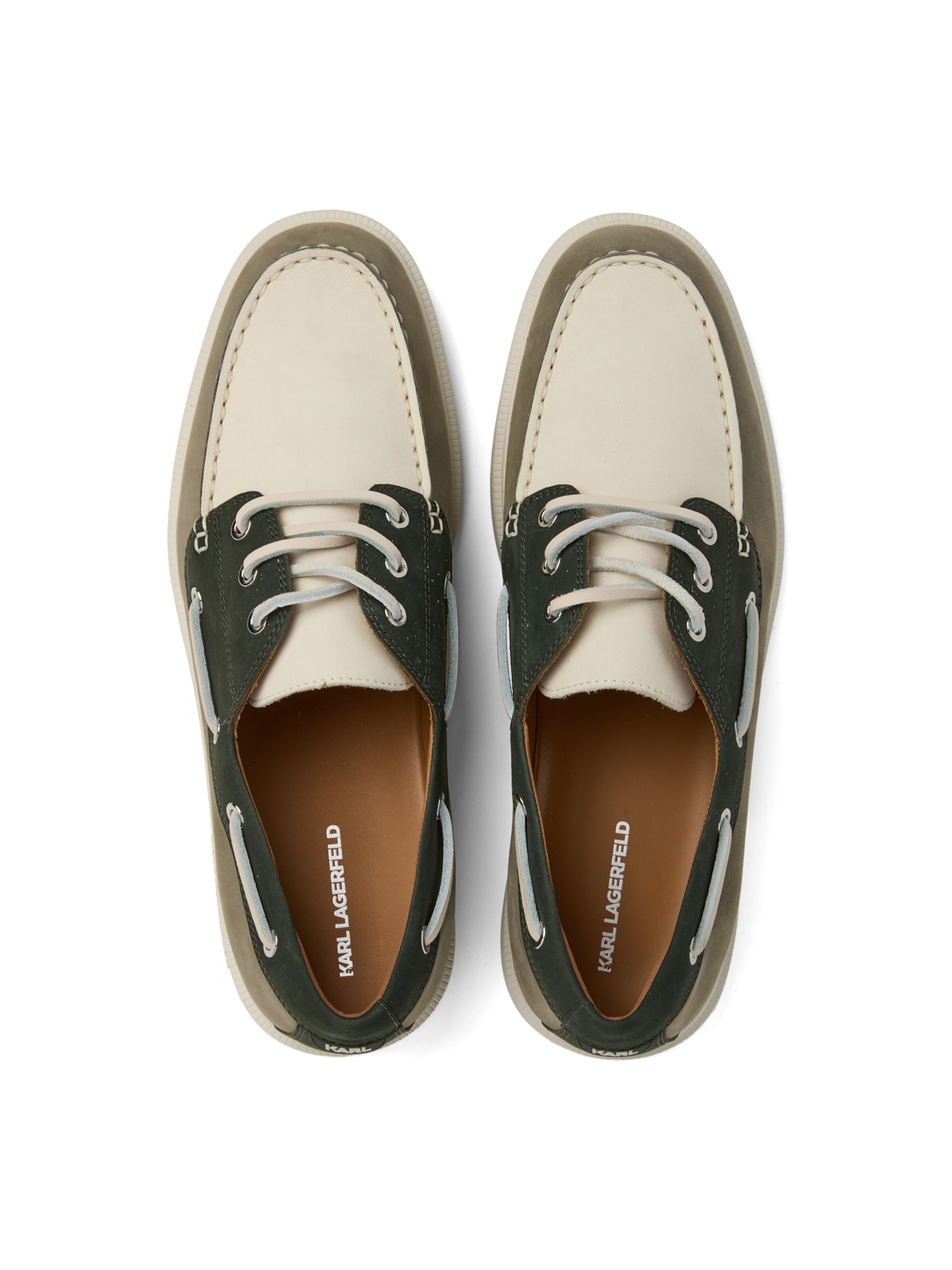 Karl Lagerfeld Mokkasiinit ' KORI TRI-COLOR ' värissä vihreä