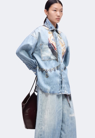 Liu Jo Átmeneti dzseki 'CAMICIA VINTAGE DIGITAL PRINT' - kék: elől