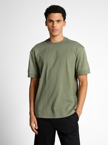 TOM TAILOR DENIM Majica | zelena barva: sprednja stran