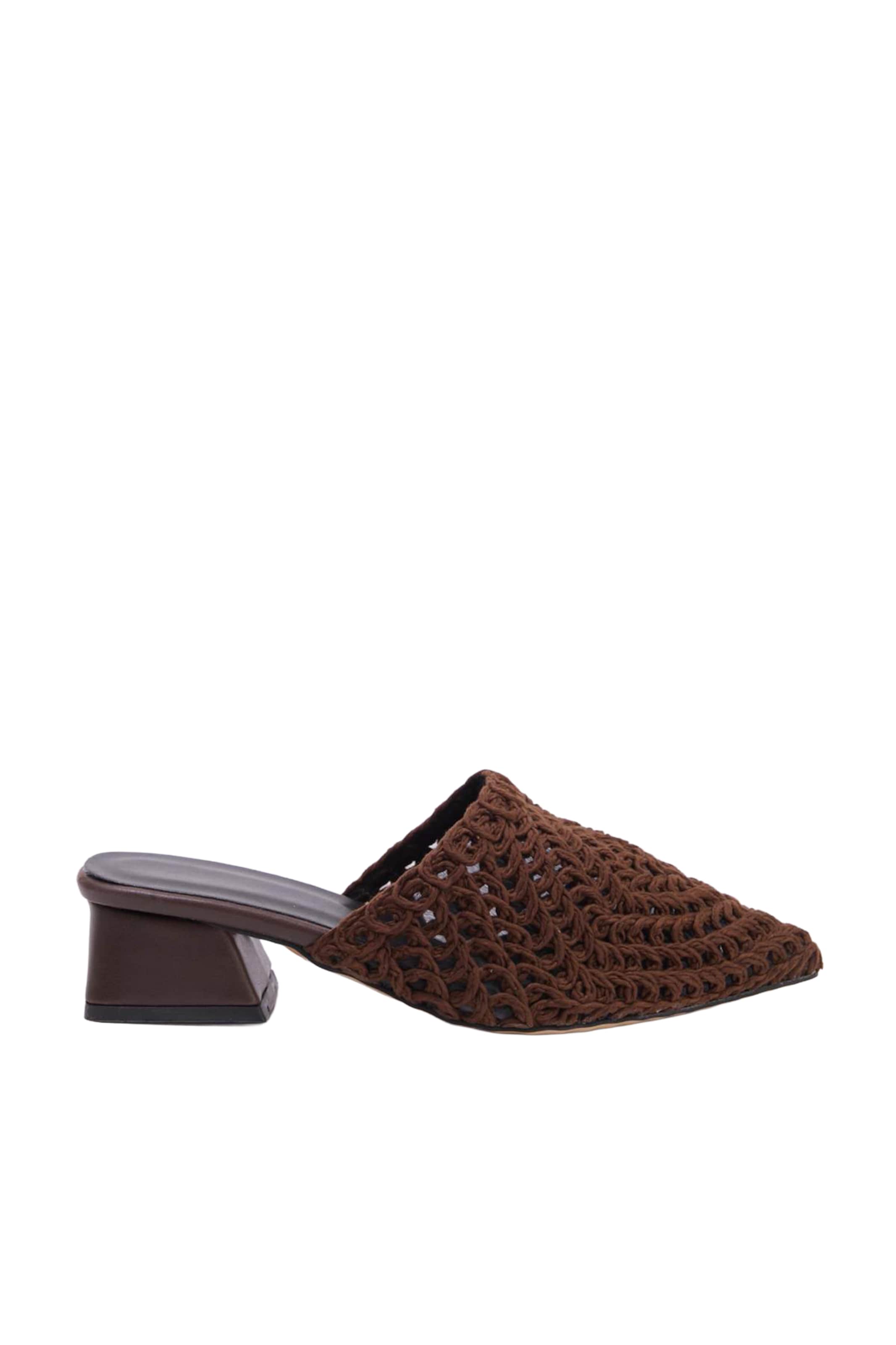 Mule Trendyol en marron : devant