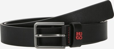 HUGO Gürtel 'Gael' in dunkelrot / schwarz, Produktansicht