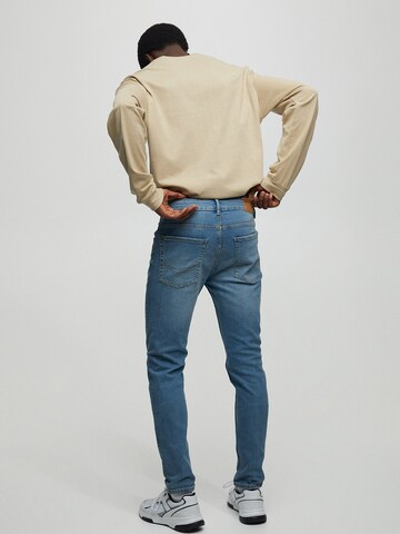 Pull&Bear Skinny Džíny – modrá