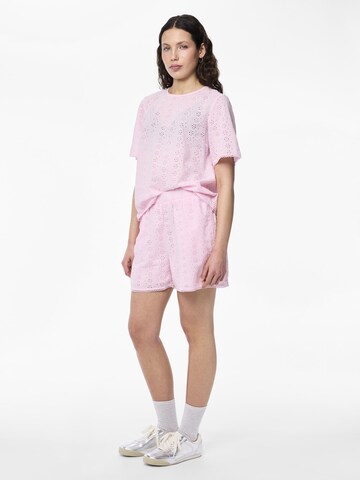 PIECES Regular Trousers 'PCKilla' in Pink