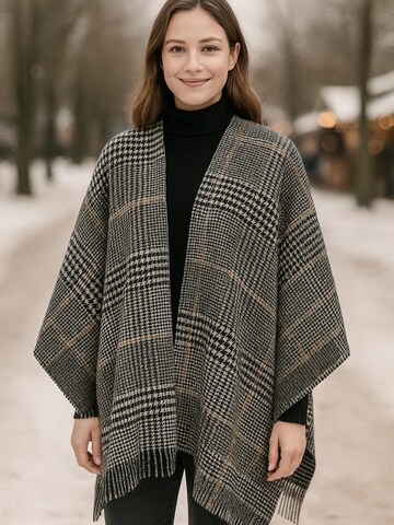 COLLEZIONE ALESSANDRO Oversized Scarf 'Hahnentritt' in Brown