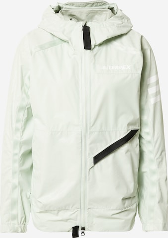 ADIDAS TERREX Куртка в спортивном стиле 'Utilitas Rain' в Зеленый: спереди